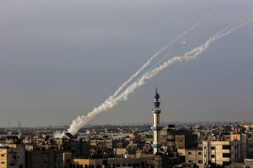 ירי רקטות מעזה לישראל במבצע 'מגן וחץ'