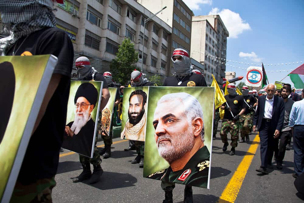 Demonstration in support of the IRGC, Tehran