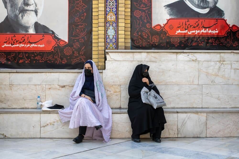 Iranian women on a Teheran street