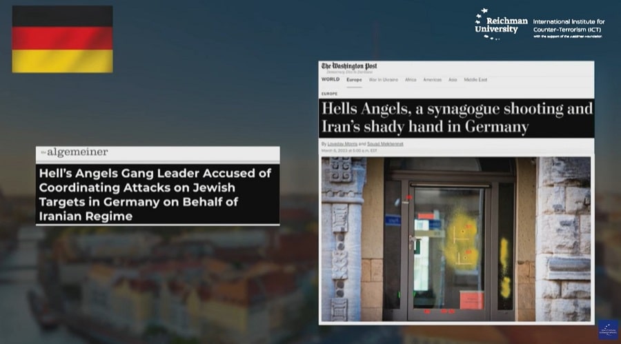 News headlines: Hells angels, a synagogue shooting and Iran's shady hand in Germany