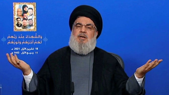 Hassan Nasrallah, in a speech