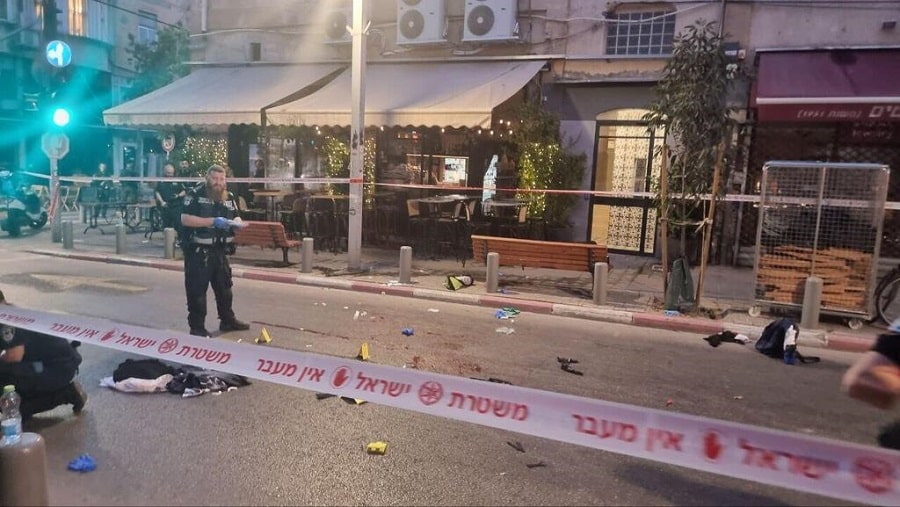 tel aviv attack scene