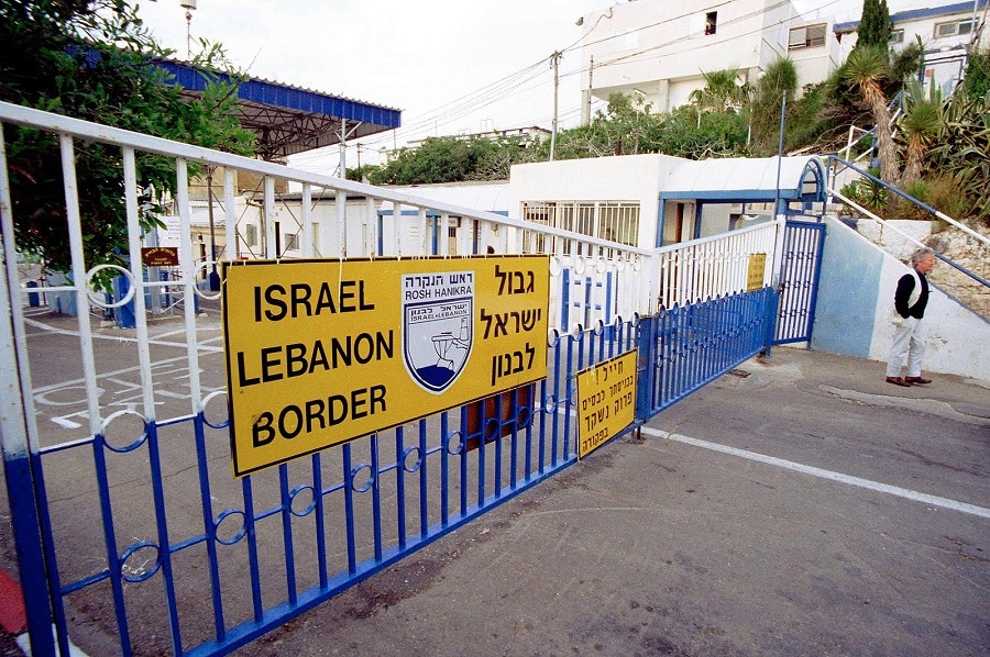 שער ושלט גבול ישראל לבנון
