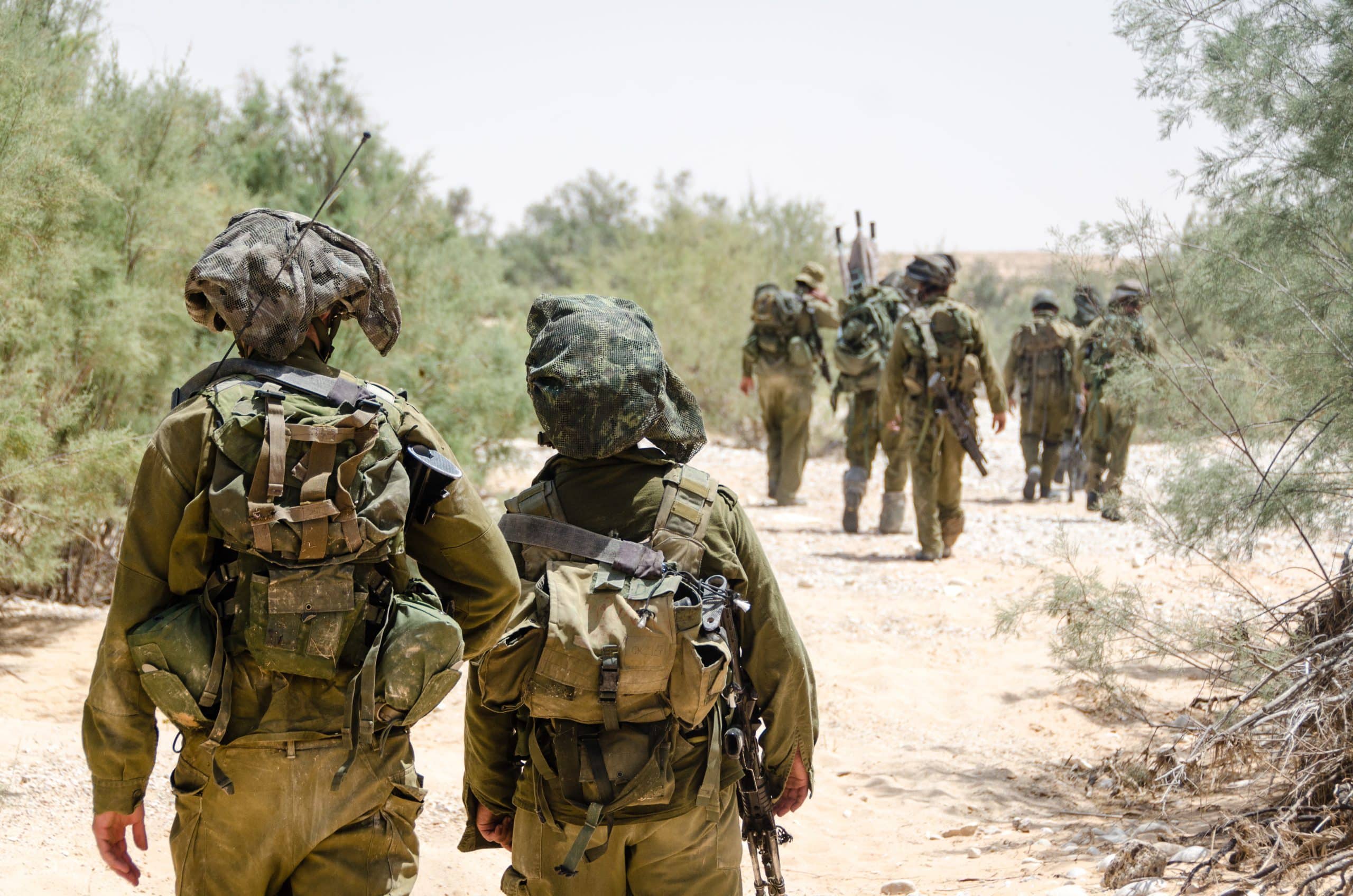 Israeli,Combat,Soldiers,Of,An,Elite,Counter-terror,Unit,Return,Back
