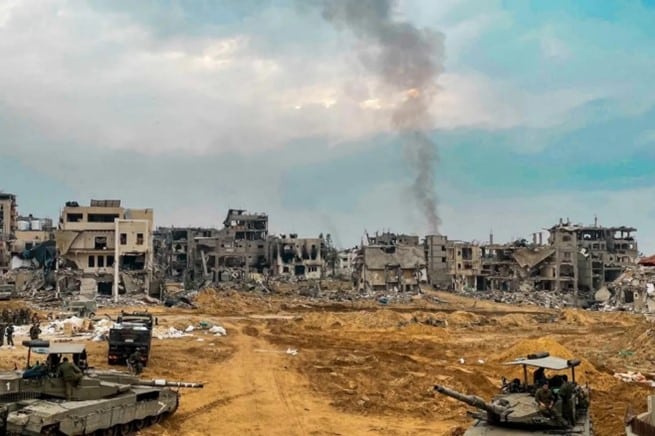IDF during combat in the Gaza Strip | Credit: Daniel Shpektorov
