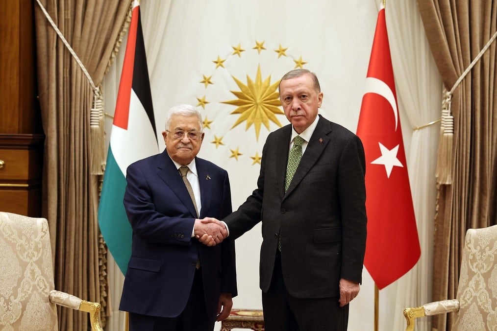 Abu Mazen, Chairman of the Palestinian Authority, met in Ankara with Recep Tayyip Erdogan, President of Turkey