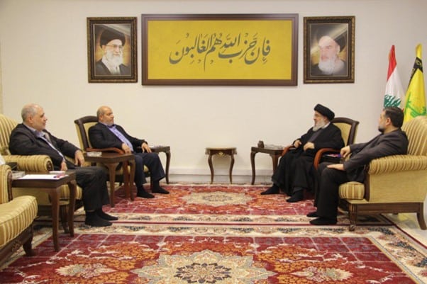 Senior Hamas official, Khalil Al-Hayya, met in Lebanon with Hezbollah Secretary General Hassan Nasrallah