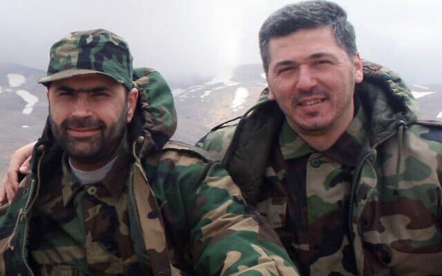 Hezbollah commanders Wissam Tawil (left) and Taleb Abdullah who was killed in an undated photo published by Hezbollah on June 11, 2024.