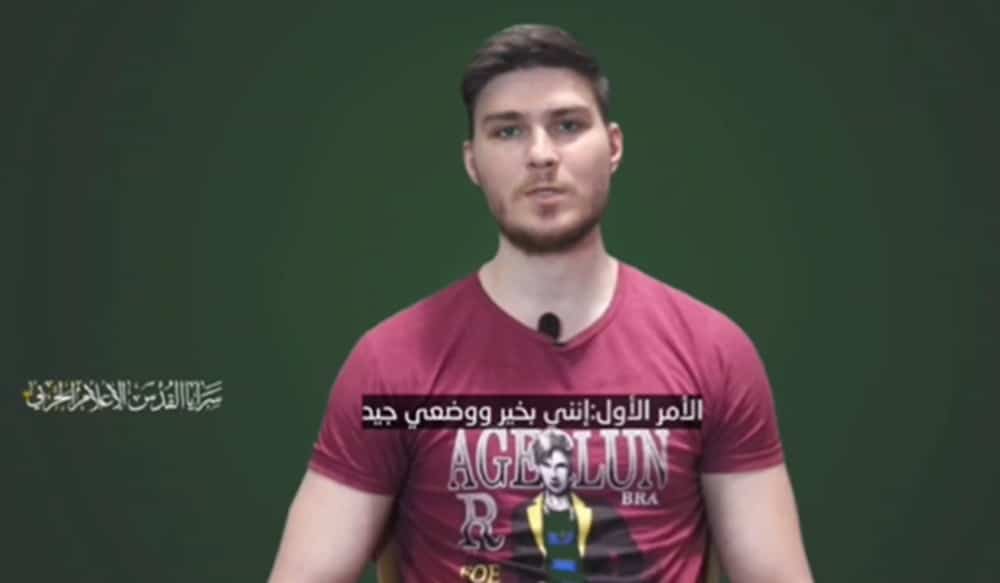 photo from video of Hostage Alexander Trufanov