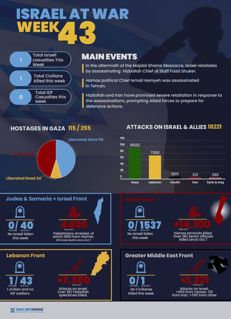 Infographic: Israel At War week 43