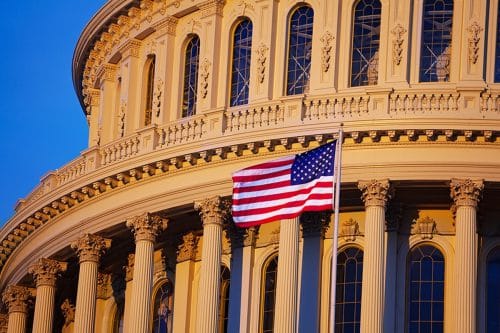 congress building with US flag