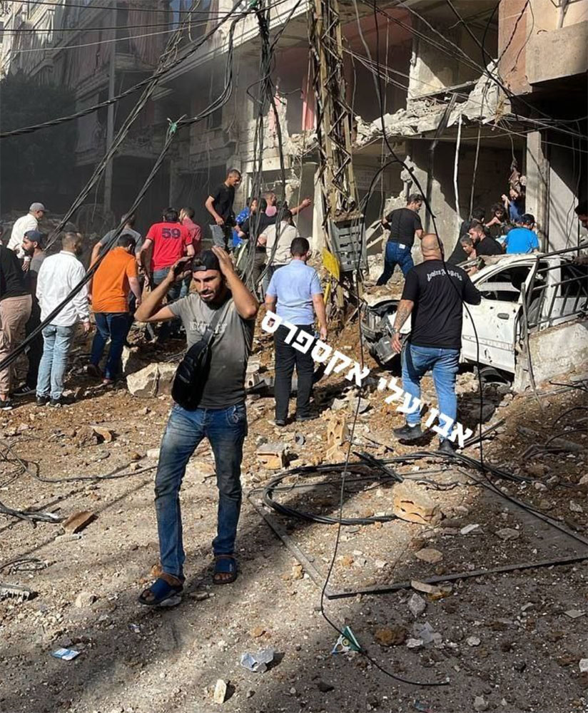 lebanese citizens at attack site