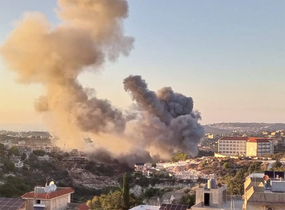 smoke above lebanese villages