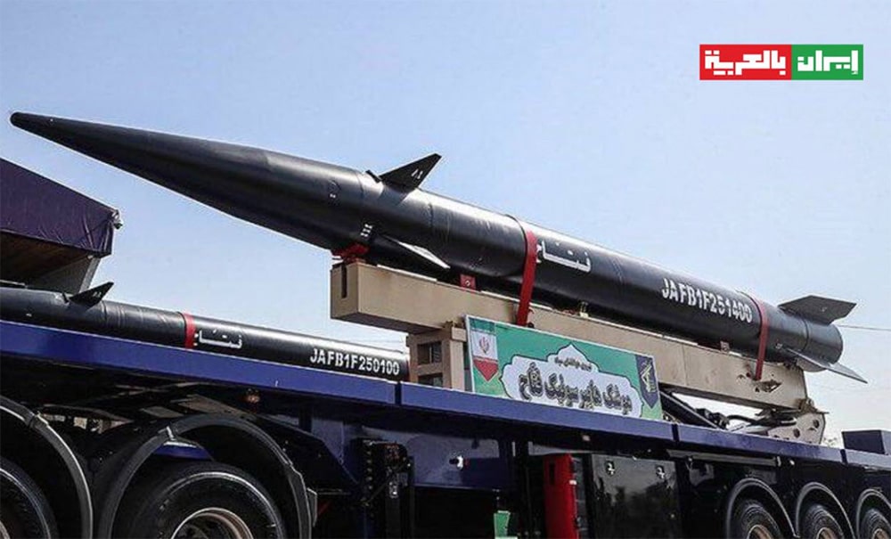 black Fattah missile on truck