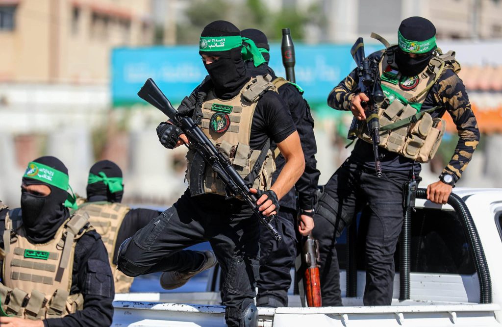 Terrorists from the Al-Aqsa Brigades of Hamas