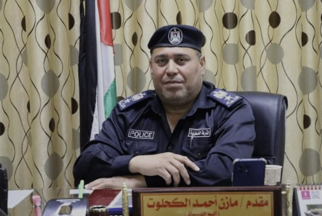 Mazen Al-Kahlout, the Hamas police chief in Gaza's Jabalia region| Source: Land of Jihad on telegram, https://t.me/eretzh