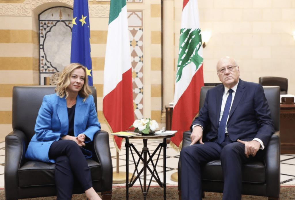 Italian Prime Minister Giorgia Meloni arrived in Beirut