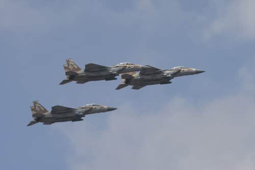 3 idf air fighters in sky