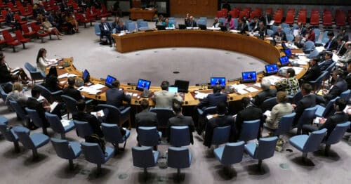 UNSC circular meeting table