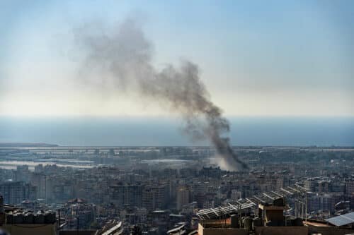 smoke over beirut