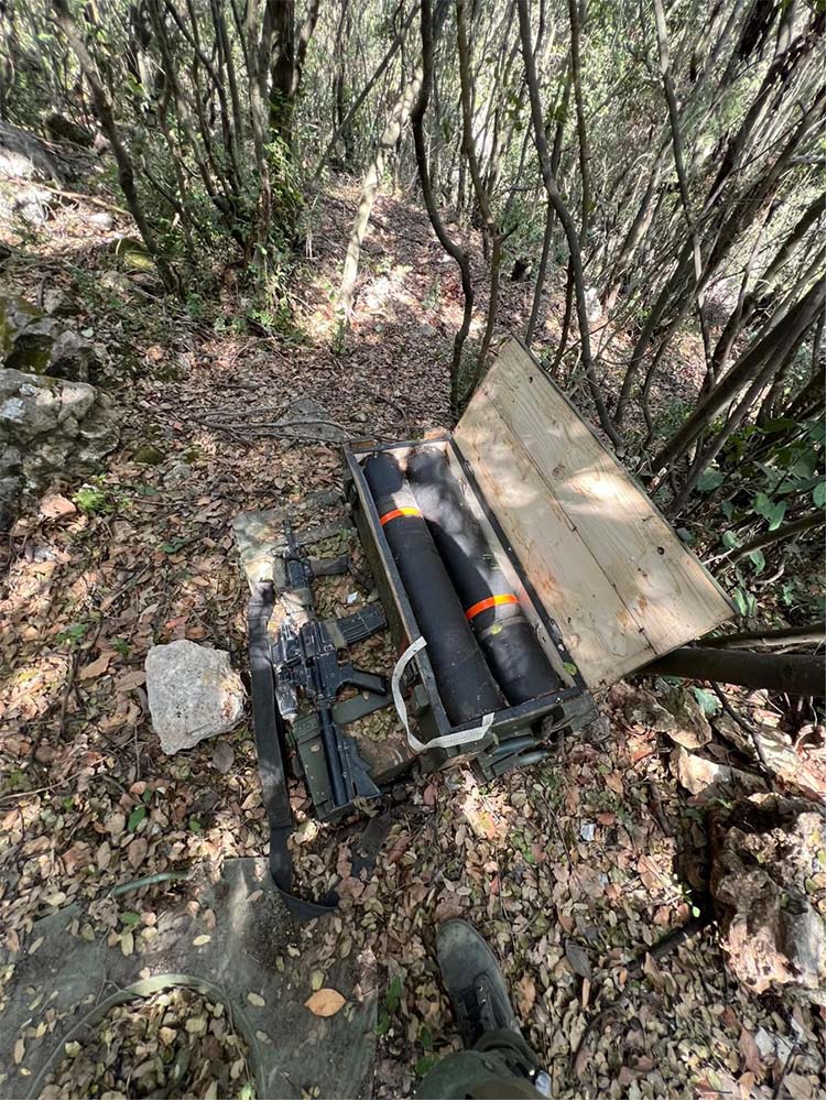 weapons in hidden silo in the woods