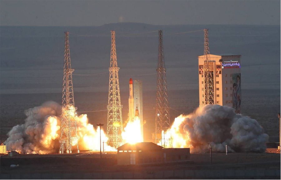 fire launching of the carrier rocket