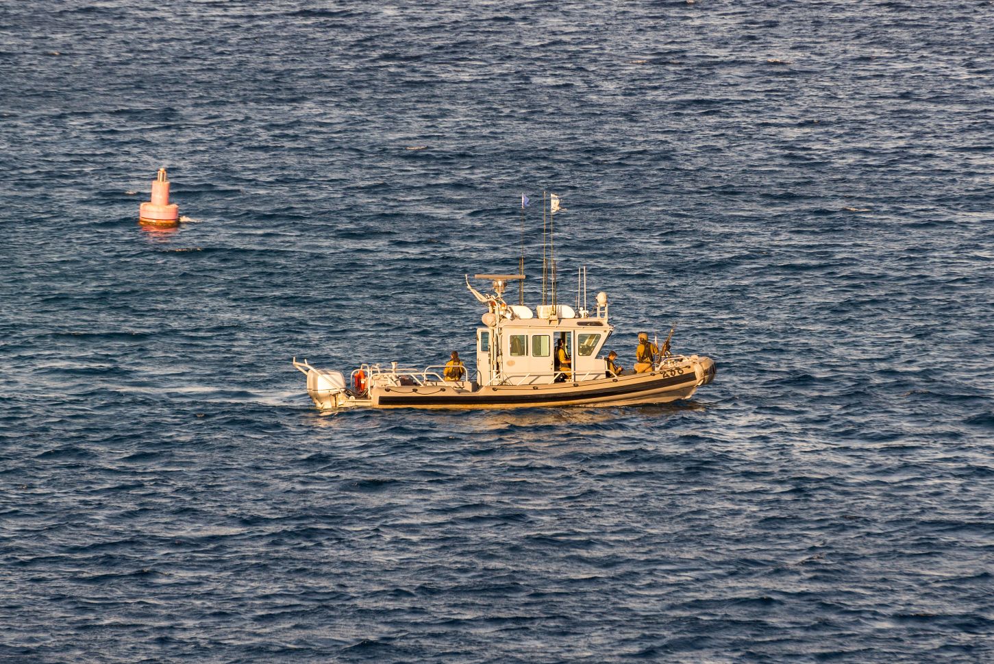 A military patrol in the Red Sea sector. The Navy is mainly required to for defense