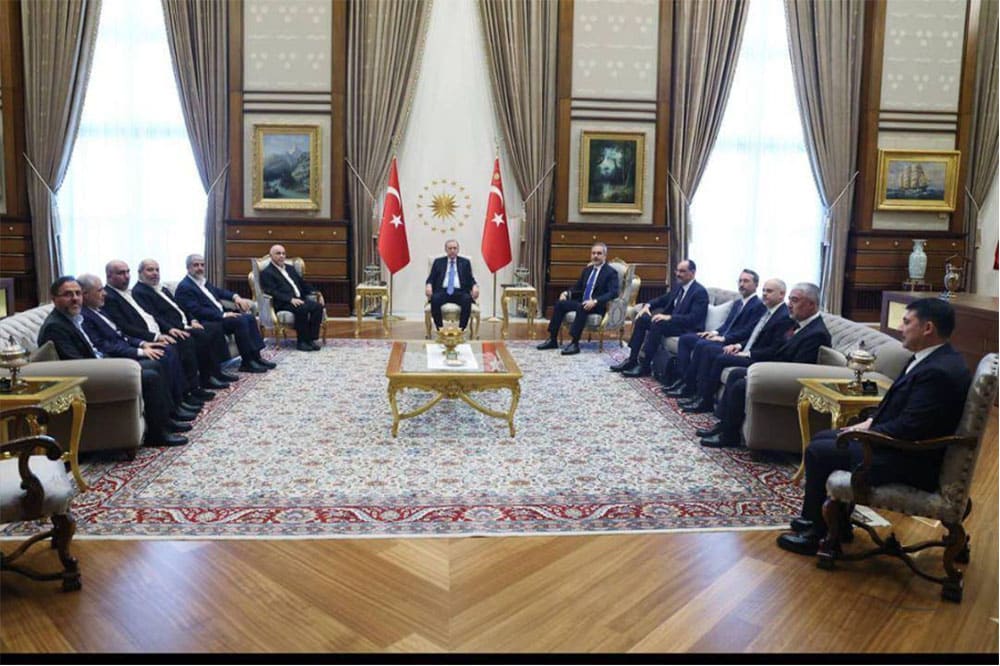 Hamas delegation meeting with Erdogan