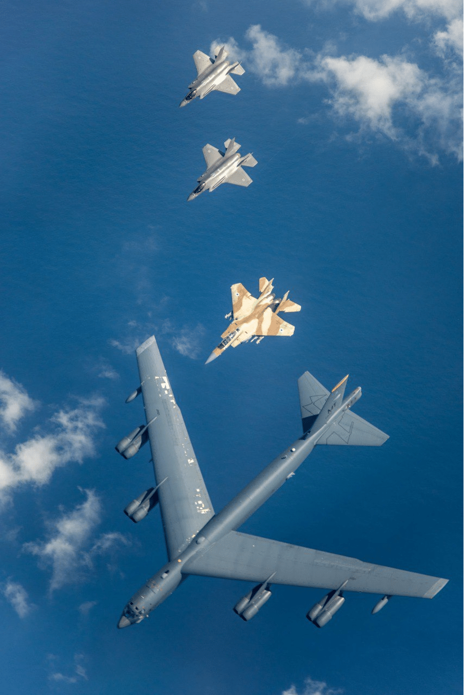 The Israeli Air Force in a joint exercise with US planes of CENTCOM| Source: IDF Spokesperson