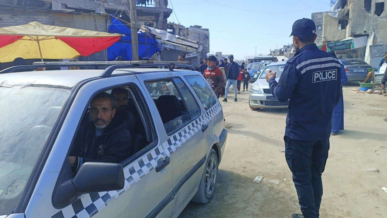 Hamas police patrolling markets to make sure vendors are not raising prices| Source: Abu Ali Express Telegram and Hamas affiliated Channels