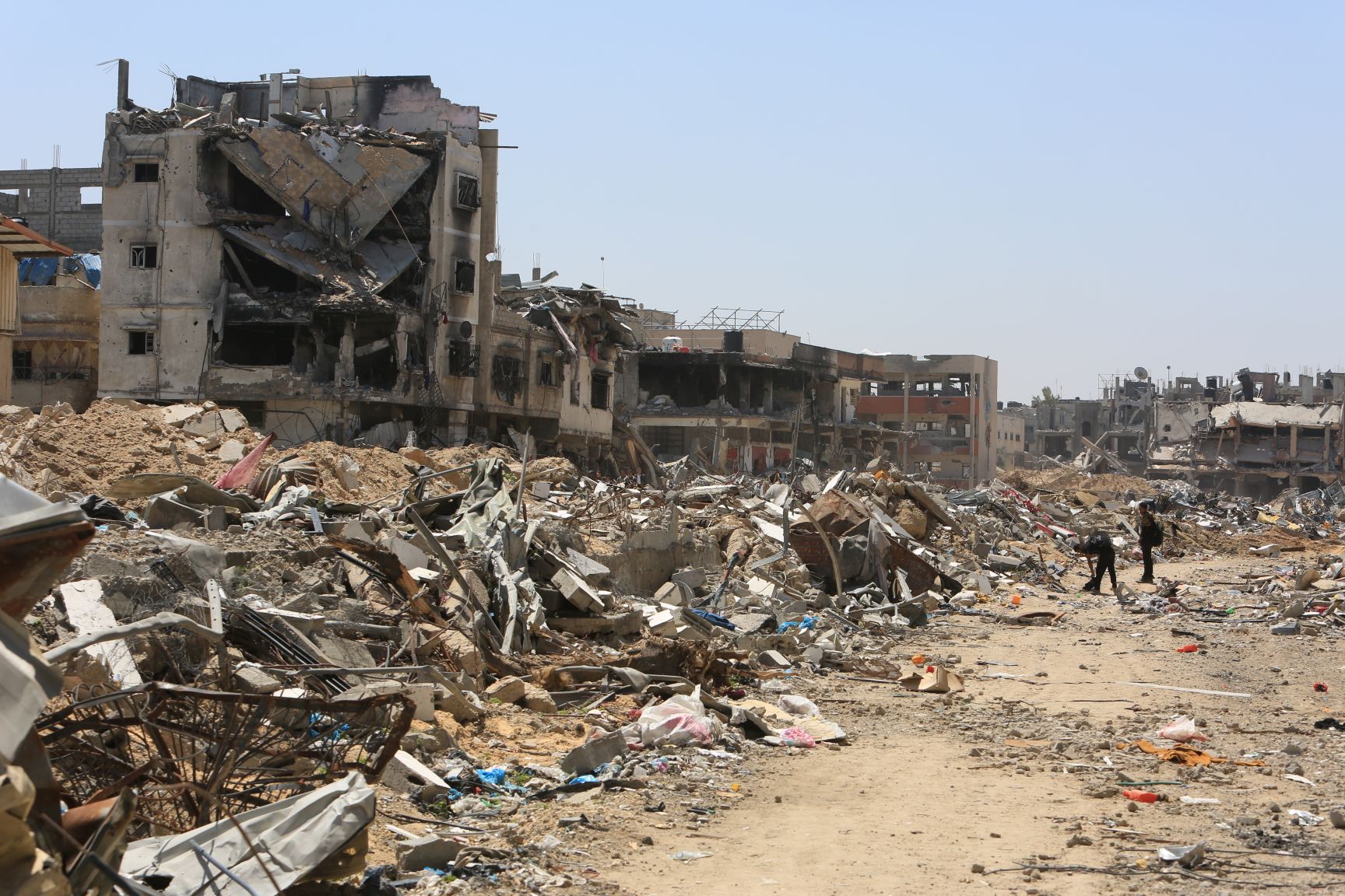 Heavy destruction in the Gaza Strip will prevent the return of the population to urban spaces in the near future