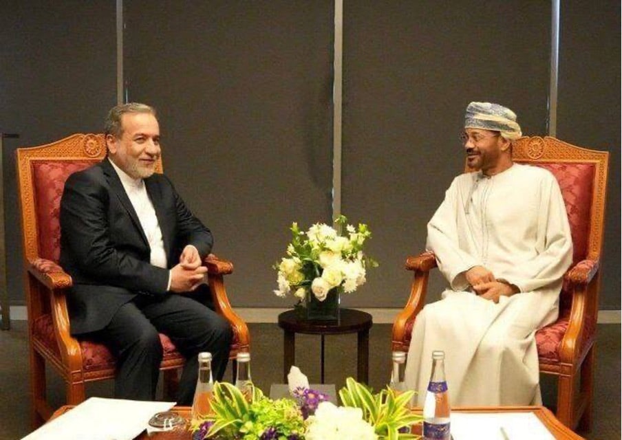 Iranian Foreign Minister Abbas Araghchi in Muscat, Oman as part of the nuclear talks with the US| Source: Iran in Arabic on telegram, https://t.me/Iran_Bel_Arabi