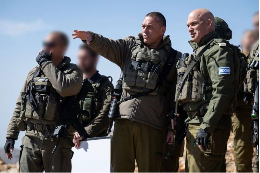 IDF Chief of Staff Lieutenant General Eyal Zamir in a situation assessment in Syria with Northern Command Officers | Source: IDF Spokesperon