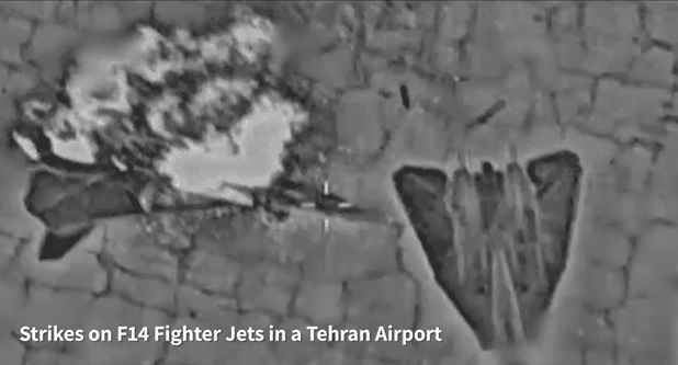 Strike on two F-14 fighter jets