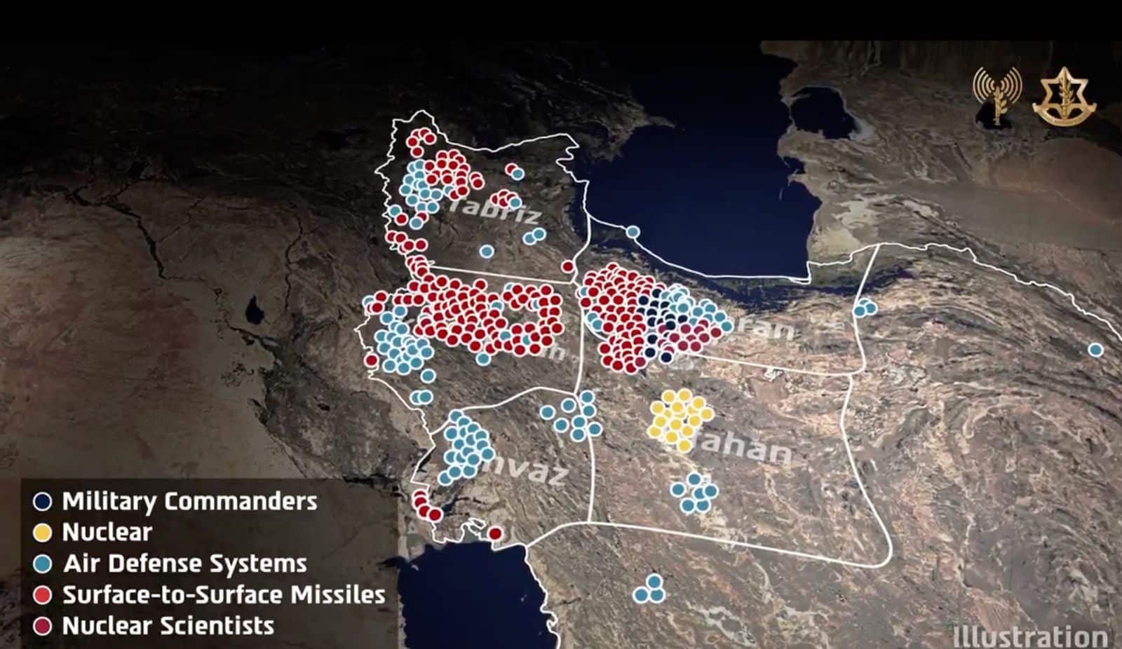 IDF’s updates attacks in Iran